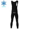 Set Fietsshirt Lange Mouw + Lange Koersbroek 2025 Arkea-B B Hotels Winter Thermal Fleece Rood