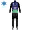 Set Fietsshirt Lange Mouw + Lange Koersbroek 2025 Baloise Glowi Lions Winter Thermal Fleece Groente