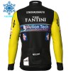 Set Fietsshirt Lange Mouw + Lange Koersbroek 2025 Solution Tech Vini Fantini Winter Thermal Fleece Zwart