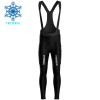 Set Fietsshirt Lange Mouw + Lange Koersbroek 2025 Solution Tech Vini Fantini Winter Thermal Fleece Zwart