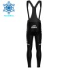 Set Fietsshirt Lange Mouw + Lange Koersbroek 2025 Solution Tech Vini Fantini Winter Thermal Fleece Zwart