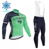 Set Fietsshirt Lange Mouw + Lange Koersbroek 2026 Orbea Factory Winter Thermal Fleece Groente