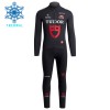 Set Fietsshirt Lange Mouw + Lange Koersbroek 2026 Tudor Pro Cycling Team Winter Thermal Fleece Zwart