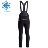 Set Fietsshirt Lange Mouw + Lange Koersbroek 2026 Tudor Pro Cycling Team Winter Thermal Fleece Zwart