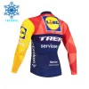 Wielershirt 2026 Lidl-Trek Lange Mouw Winter Thermal Fleece Blauw