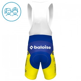 Fietsbroek Kort met Bretels 2025 Flanders Baloise Blauw Kids