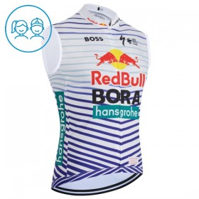 Fietsvest 2026 BORA-Hansgrohe Bull Rood Wit Kids