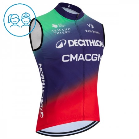 Fietsvest 2026 Decathlon CMA CGM Blauw Kids
