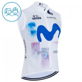 Fietsvest 2026 Movistar Team Wit Kids