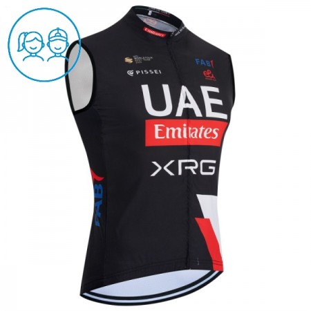 Fietsvest 2026 UAE TEAM EMIRATES XRG Zwart Kids