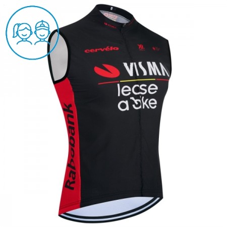 Fietsvest 2026 Visma Lease A Bike Zwart Kids