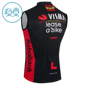 Fietsvest 2026 Visma Lease A Bike Zwart Kids