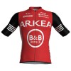 Set Fietsshirt + Korte Koersbroek 2025 Arkea-B B Hotels Rood