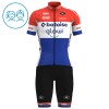 Set Fietsshirt + Korte Koersbroek 2025 Baloise Glowi Lions Blauw Kids