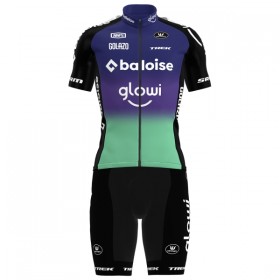 Set Fietsshirt + Korte Koersbroek 2025 Baloise Glowi Lions Groente