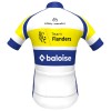 Set Fietsshirt + Korte Koersbroek 2025 Flanders Baloise Wit