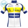 Set Fietsshirt + Korte Koersbroek 2025 Flanders Baloise Wit Kids