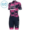 Set Fietsshirt + Korte Koersbroek 2025 Hagens Berman Jayco Roze Kids