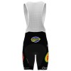 Set Fietsshirt + Korte Koersbroek 2025 Pauwels Sauzen Cibel Clementines Rood