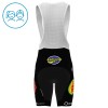 Set Fietsshirt + Korte Koersbroek 2025 Pauwels Sauzen Cibel Clementines Rood Kids