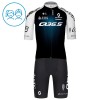 Set Fietsshirt + Korte Koersbroek 2025 Q36.5 Pro Cycling Team Zwart Kids