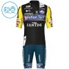 Set Fietsshirt + Korte Koersbroek 2025 Solution Tech Vini Fantini Zwart Kids