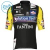 Set Fietsshirt + Korte Koersbroek 2025 Solution Tech Vini Fantini Zwart Kids