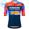 Set Fietsshirt + Korte Koersbroek 2025 Trek Factory Racing Blauw Kids