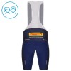 Set Fietsshirt + Korte Koersbroek 2025 Trek Factory Racing Blauw Kids