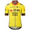 Set Fietsshirt + Korte Koersbroek 2025 Visma Lease A Bike Belgisch Kampioenschap Geel