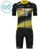Set Fietsshirt + Korte Koersbroek 2025 Visma Lease A Bike Zwart Kids
