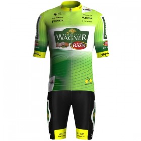 Set Fietsshirt + Korte Koersbroek 2025 Wagner Bazin WB Groente