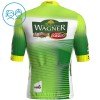 Set Fietsshirt + Korte Koersbroek 2025 Wagner Bazin WB Groente Kids