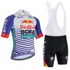 Set Fietsshirt + Korte Koersbroek 2026 BORA-Hansgrohe Bull Rood Wit