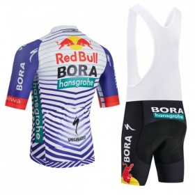 Set Fietsshirt + Korte Koersbroek 2026 BORA-Hansgrohe Bull Rood Wit
