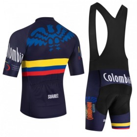 Set Fietsshirt + Korte Koersbroek 2026 Colombia Zwart