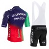 Set Fietsshirt + Korte Koersbroek 2026 Decathlon CMA CGM Blauw