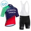 Set Fietsshirt + Korte Koersbroek 2026 Decathlon CMA CGM Blauw Kids