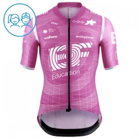 Set Fietsshirt + Korte Koersbroek 2026 EF Education Roze Kids