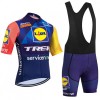 Set Fietsshirt + Korte Koersbroek 2026 Lidl-Trek Blauw