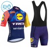 Set Fietsshirt + Korte Koersbroek 2026 Lidl-Trek Blauw Kids