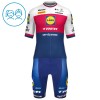 Set Fietsshirt + Korte Koersbroek 2026 Lidl-Trek Czech Champion Blauw Kids
