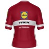 Set Fietsshirt + Korte Koersbroek 2026 Lidl-Trek Latvian Champion Rood