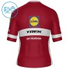 Set Fietsshirt + Korte Koersbroek 2026 Lidl-Trek Latvian Champion Rood Kids