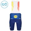 Set Fietsshirt + Korte Koersbroek 2026 Lidl-Trek Latvian Champion Rood Kids
