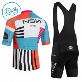 Set Fietsshirt + Korte Koersbroek 2026 NSN Cycling Team Kids