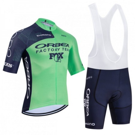 Set Fietsshirt + Korte Koersbroek 2026 Orbea Factory Groente