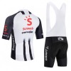 Set Fietsshirt + Korte Koersbroek 2026 Sunweb Wit