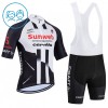 Set Fietsshirt + Korte Koersbroek 2026 Sunweb Wit Kids