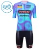 Set Fietsshirt + Korte Koersbroek 2026 Trek Factory Racing Blauw Kids